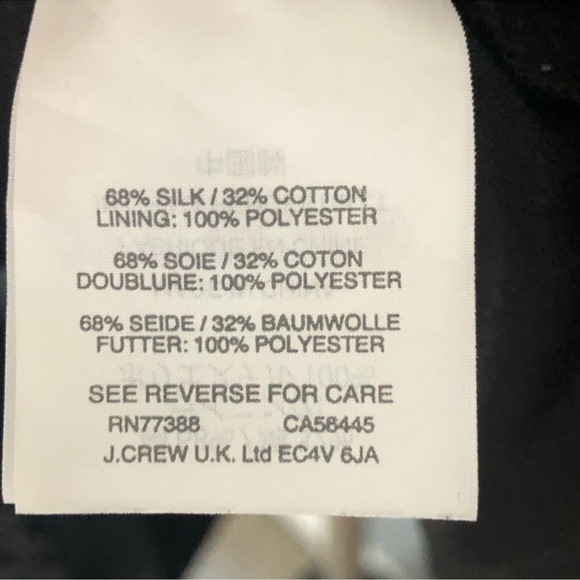 J. Crew Silk Ruffle Textured Clip Dot Dress-4 - Picture 6 of 6